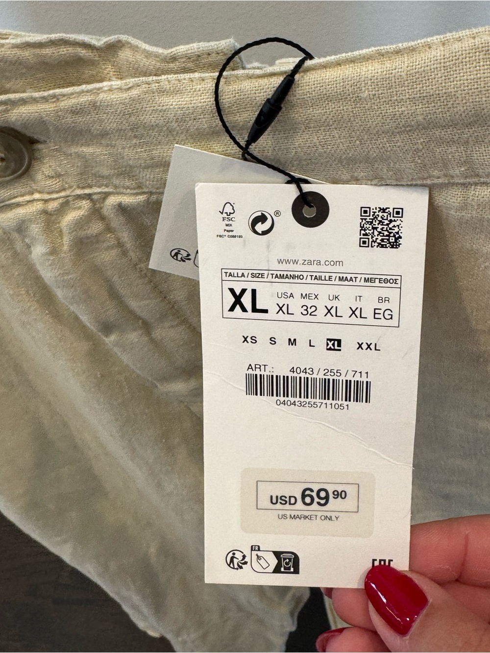 ZARA Neutral Beige Cropped Utility Bomber Jacket + Pant Set - Picture 5 of 7